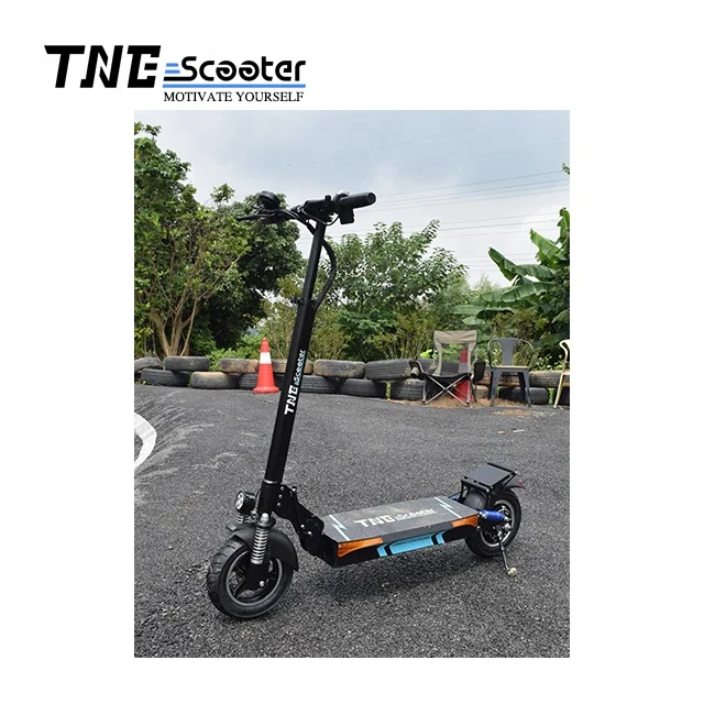 

1300w 48v 100km TNE Q4 V3 smart scooter electric adult, Black with blue