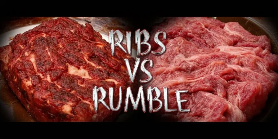 Side-by-side comparison of St. Louis and baby back ribs