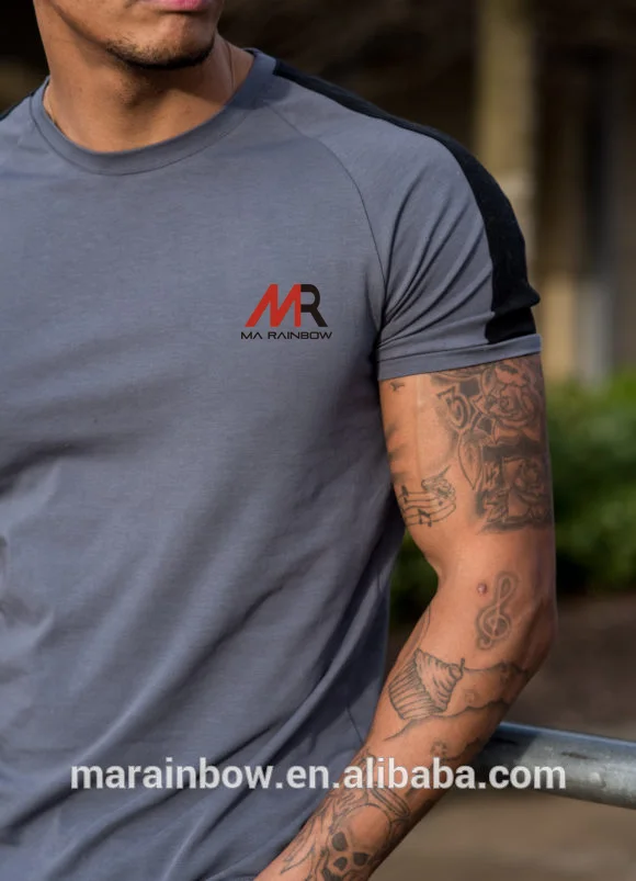 short sleeve curved hem tee