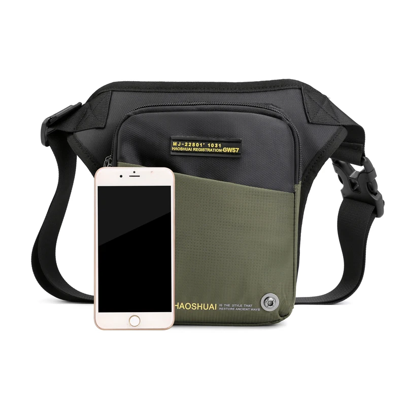 

Wholesale Fashion Men running waist bag Utility Waist Pack Pouch Adjustable Hiking Male Waist Hip Tactical Leg Bag, Black ,blue ,green ,grey