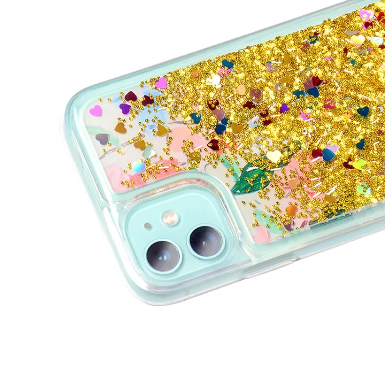 

for iphone cases glitter waterfall bling glitter quicksand,for iphone 11 tpu pc clear glitter phone case