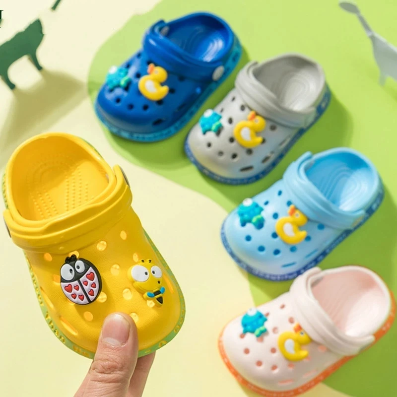 

Children's Sandals Summer New Cartoon Cave Shoes Men's Girls Beach Children's Slippers Antiskid Soft Soled Baby Bathroom Sandal