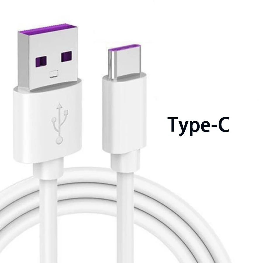 

LVSHUO 3ft 6ft 10ft OEM Mobile Phone Fast Charging 1m 2m 3m Data Transfer USB 2.4A Type C Cable Charger, White