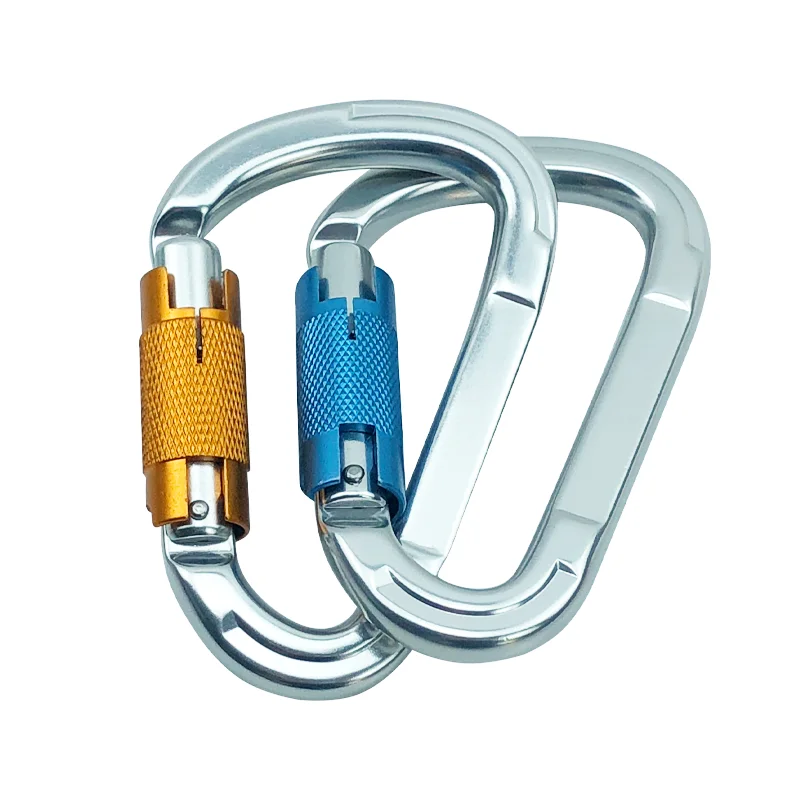 
2020 Amazon New Product High Quality 25KN Customized color Aluminum Swivel Carabiner 