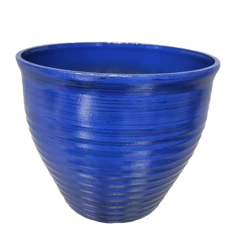 

Hot Selling Plastic Gradient Color Decorative Garden Flower pots for Plants