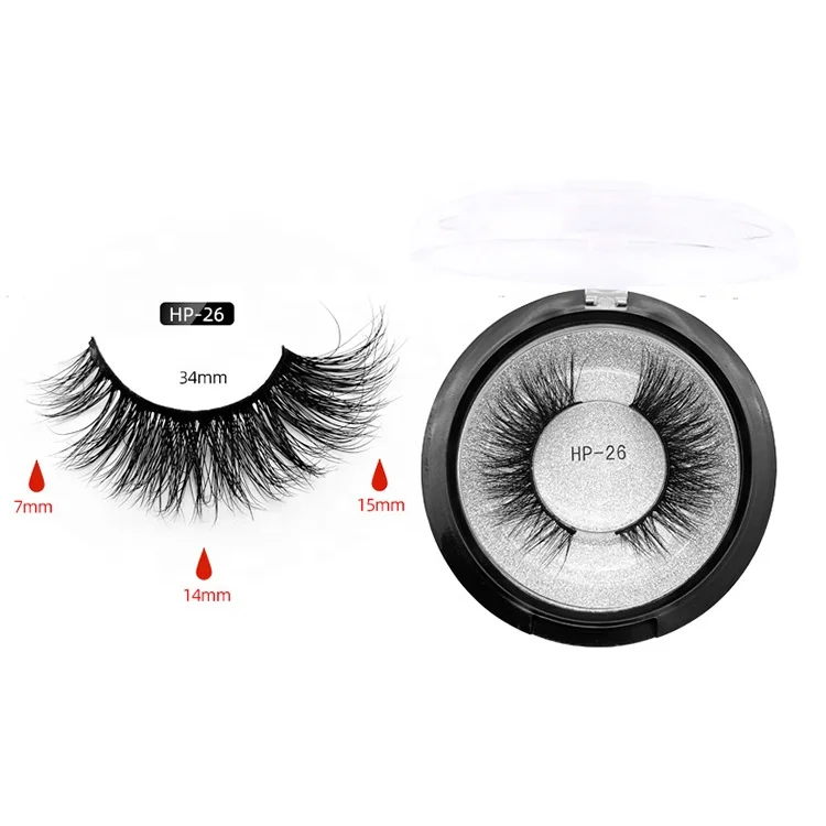 

100% Handmade 3D Mink False Eyelashes Fluffy Mink Eyelash Vendor With Black Eyelash Cases, Natural black