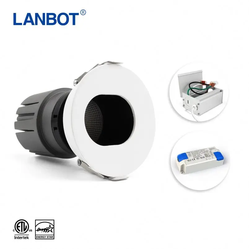

120V 220v adjustable cob led down light with External Driver box