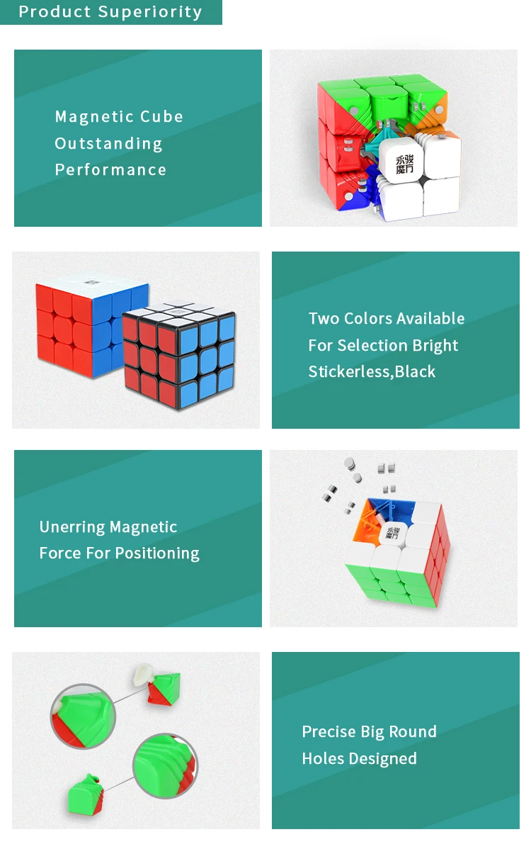 Yongjun Wholesale OEM Educational Toys Yulong Magic Cube Puzzle For Kids