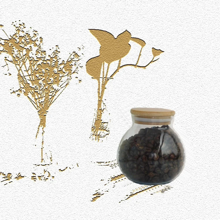 

Wholesale Kitchen Round storage Jars With Bamboo Lid Silicone Ring Save Space, Customized color