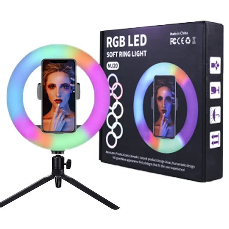 

Low Price 8 inch RGB Ring Light with Table Tripod For Tikok Live Stream