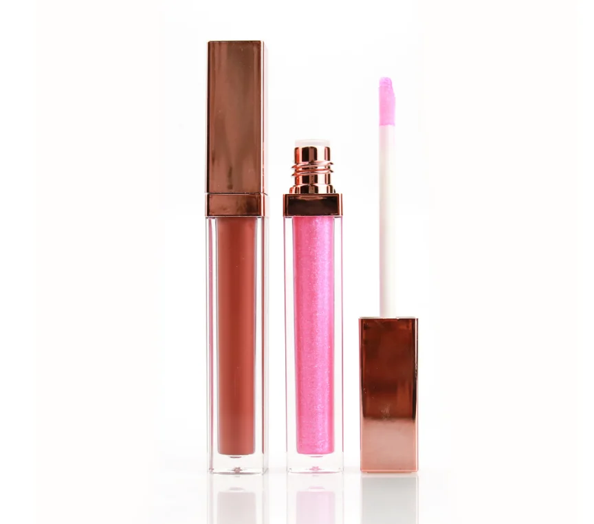 

OEM wholesale custom matte lip glaze lipstick choose color matte lip gloss wand tubes, Multi-colors