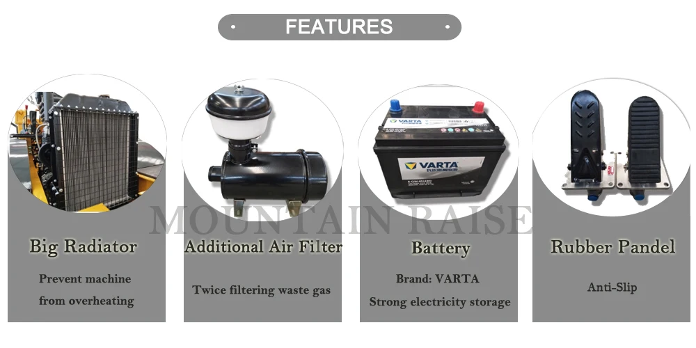 Ce certificate 5000kgs China made compact wheel loader exporter