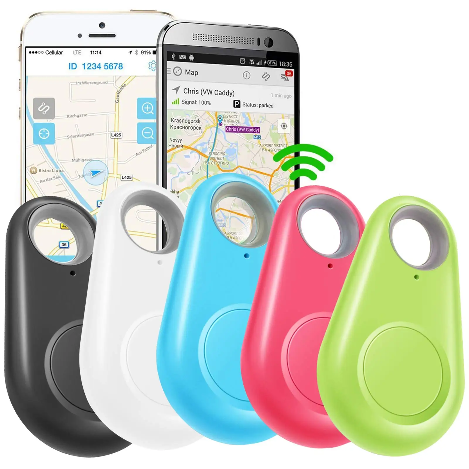 

Amazon Smart Mini Anti-Lost Waterproof Blue tooth GPS Tracker For Pet Dog Cat Keys Wallet Bag Kids Gps Pet Tracker, 8 colors