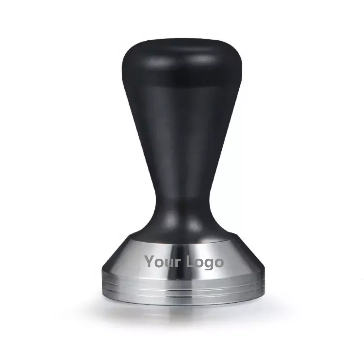 #1 51mm Coffee Tamper Stainless Steel Rustproof Barista Espresso Tampers Coffee Bean Pressing Tool Solid Sturdy Base Espresso Distributor for Home DIY Cafe Supplies 