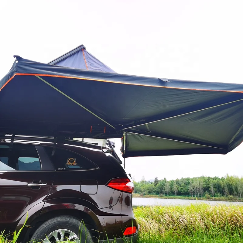 

Camping Car Side Foxwing Awning 270 Degree Awning Fan Side Batwing Awning with annex tent
