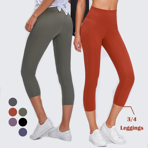 3/4 Length Fitness Clothing Gym Pants Women Leggings Women Fitness Sport Leggings