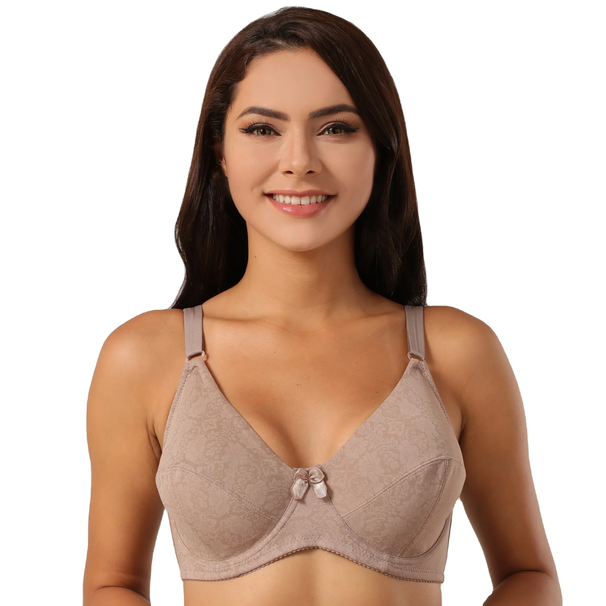 

Women plus size full cup bra Push Up underwire Lace Bralette non padded printed bra plus size mould cup big size woman bra