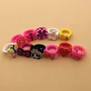 2019 Hot sale custom fashion soft PVC rubber cute design nontoxic children rings