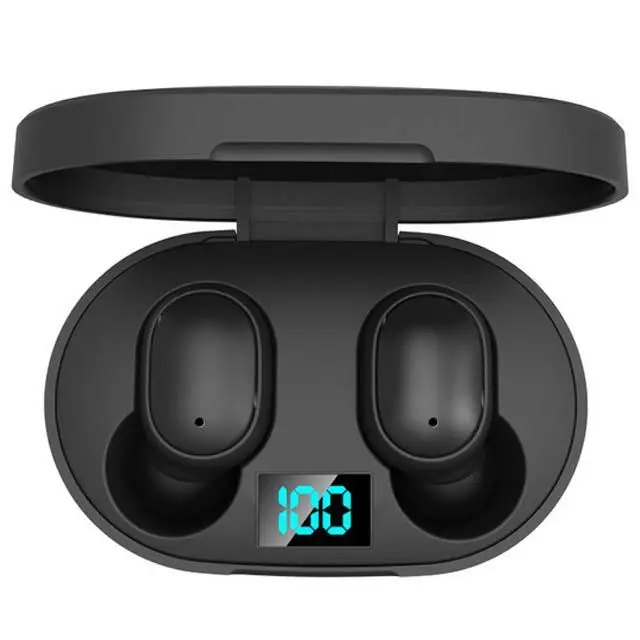 

Mini 5.0 Headphone With Led Digital Charging Box Stereo Sport Earphones Noise Cancelling Tws True Wireless Earbuds, Black/white/pink/green/blue