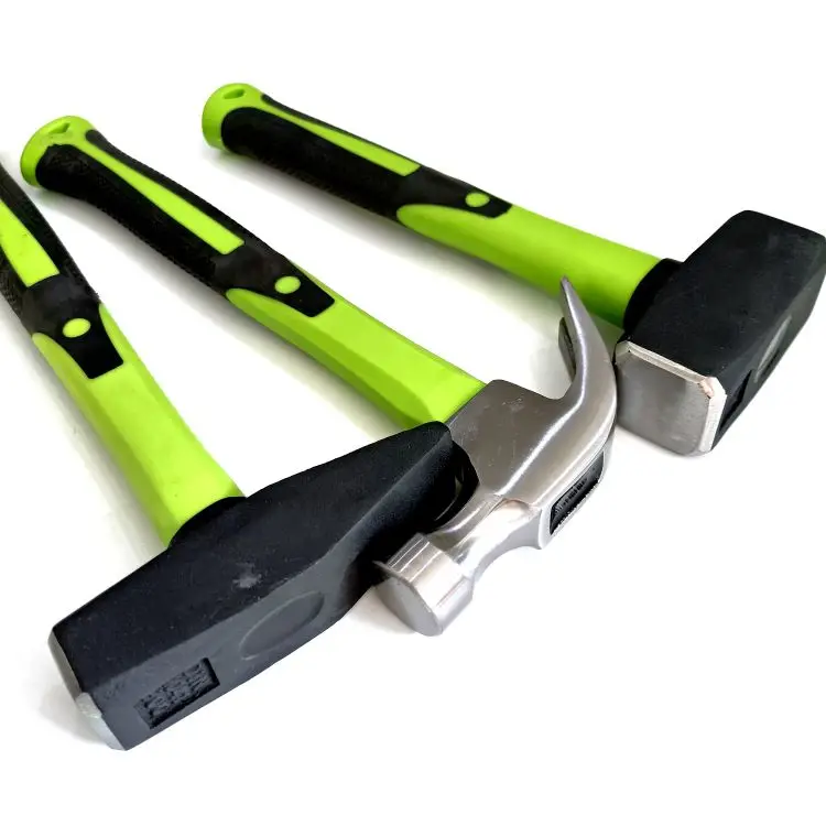 

high carbon steel material Machinist hammer with TPR Handle