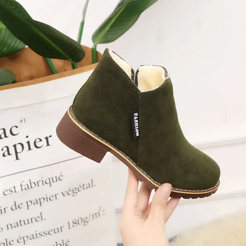 

2022 Fashion Flat Ugh Womens Ankle High Snow Furry Boot New Design Booties Winter Fluffy Faux Fur Shoes Warm Boots, Customized color