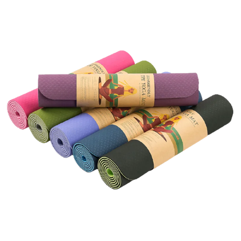 

Anti Slip Custom Double Layer Tpe 6mm Sports Gym Yoga Mats Natural Rubber, Yoga Mat Eco Friendly, Multiple color available