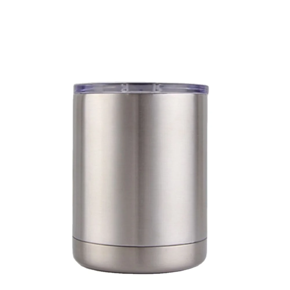 

silver 100% 10oz lowball pastel sublimation blank coffee sippy tumbler straight car tumbler set ready to ship, Color / can customize color