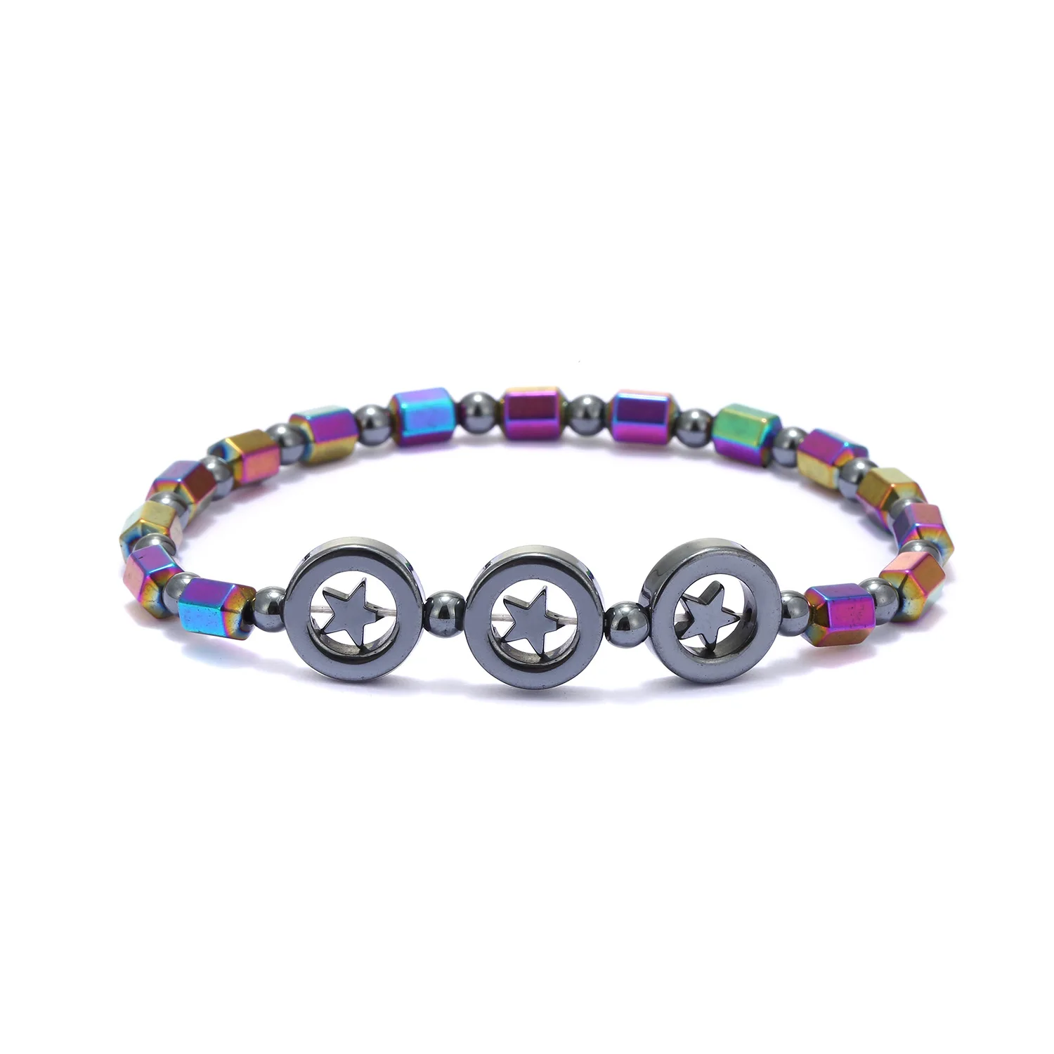 

Wholesale Fashion Jewelry Anklets Colorful Natural Hematite Anklet for Magnetic Therapy Gallstone Stimulation for Weight Loss