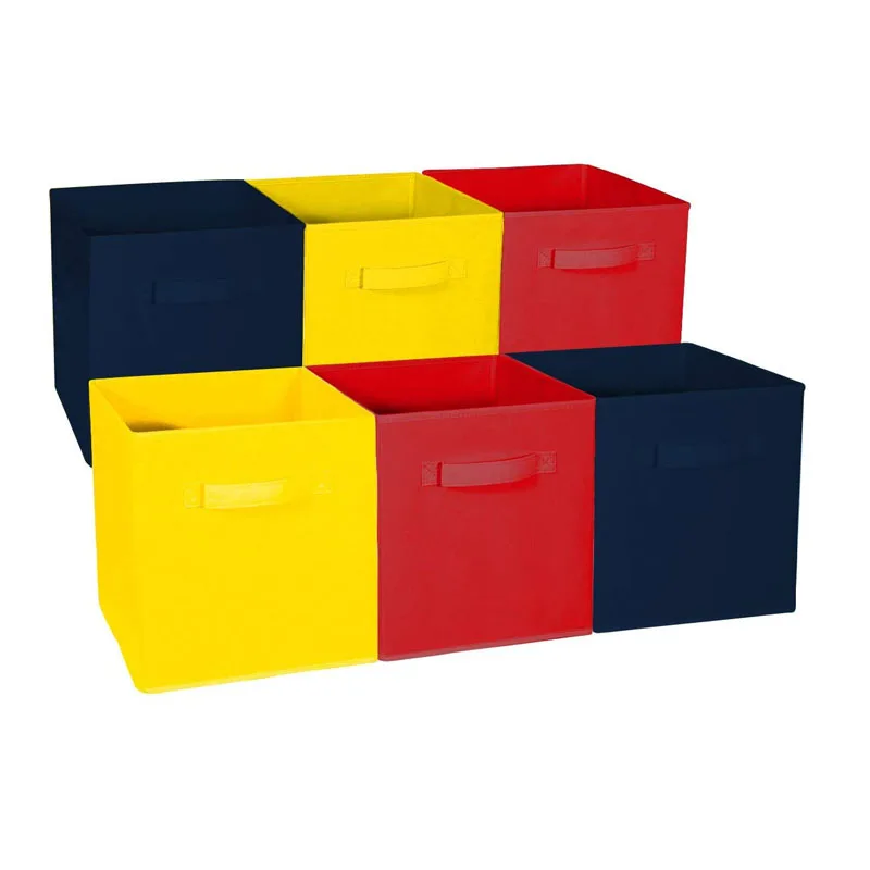 

New design canvas collapsible fabric bookshelf storage cubes for sale, Customized color