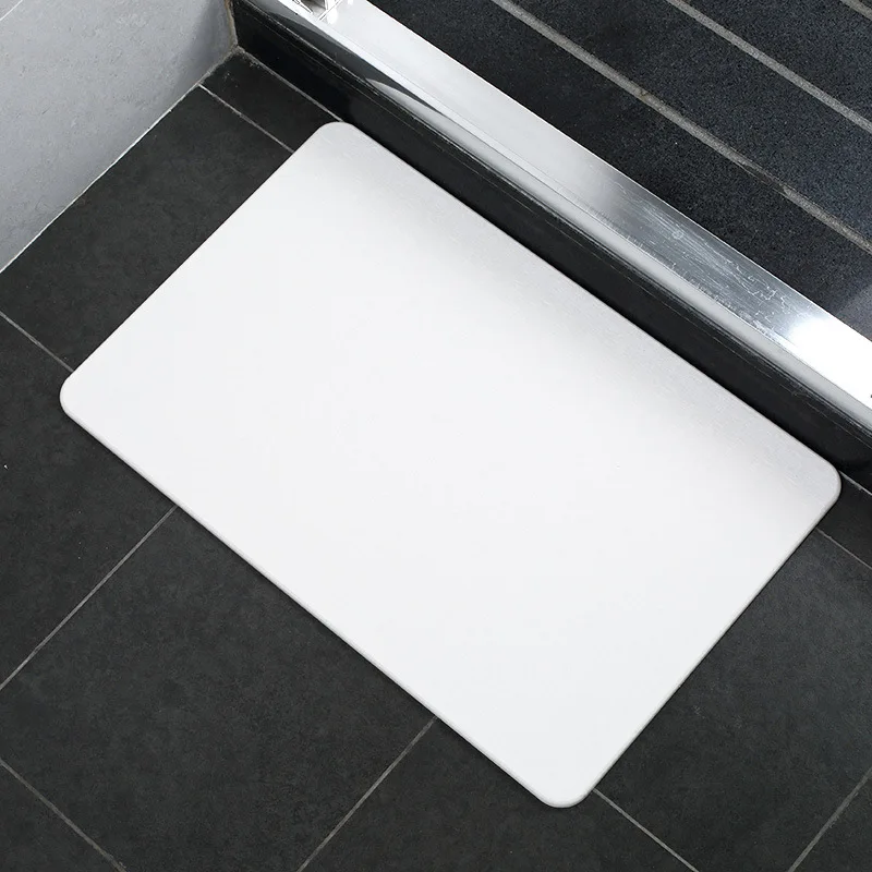 

Soft Non Slip Water Absorb Moldproof Diatomite Bath Mat Bathroom Rug, Customize
