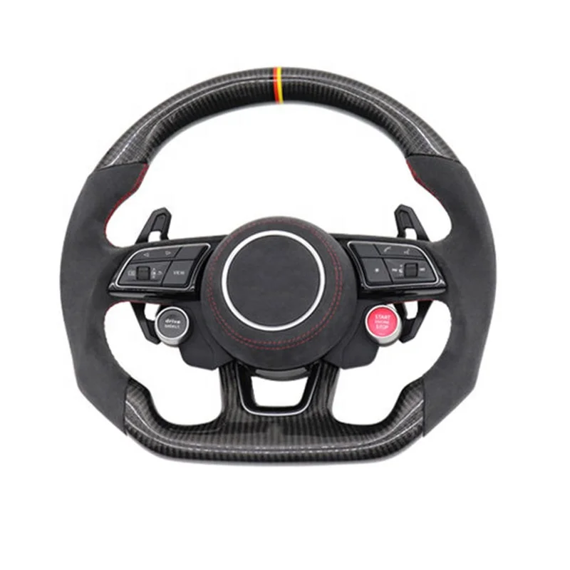 

Custom Steering wheel for Audi A3 A4 A5 A6 A7 A8 S3 S4 S5 S6 S7 S8 Q3 Q5 Q7 Q8 RS3 RS4 RS5 RS6 RS7 R8 Carbon fiber or sline