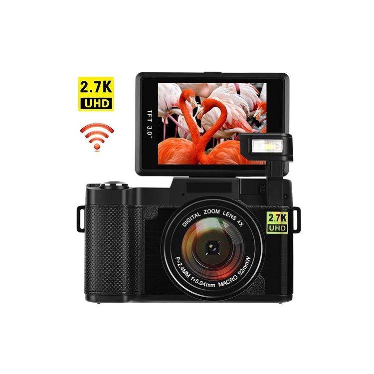 

Best Selling Portable Full High Definition 24MP 2.7" Macro Photo Digital wifi Camera