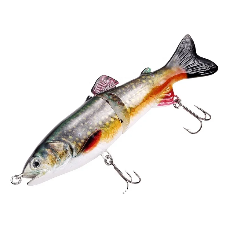 

ODS wholesale fishing lures 125mm small size 2 section glider bait jointed swimbait