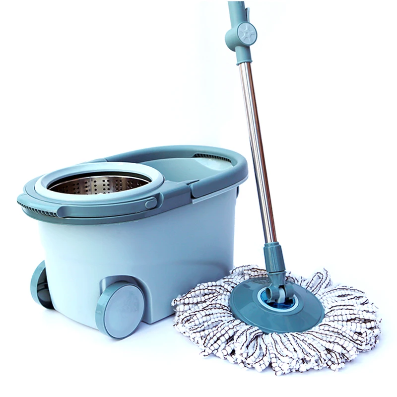 

Hot Selling Floor Cleaning Mob Mop 360 Magic Rotating 8L Mop and and Bucket Set, Nordic green, coffee, pink, green