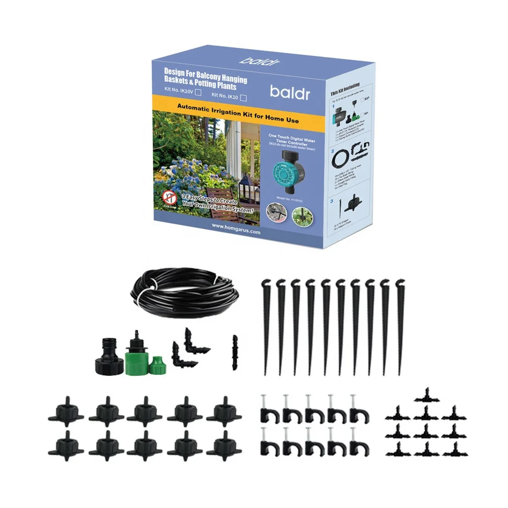 

Garden Cheap Watering Farm Auto Micro Agricultural Drip Irrigation Kits System, Black