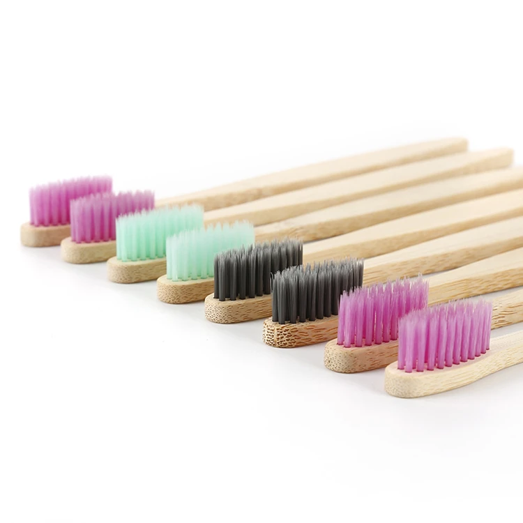 

Natural ce approved plastic free children bamboo toothbrush, Customized color