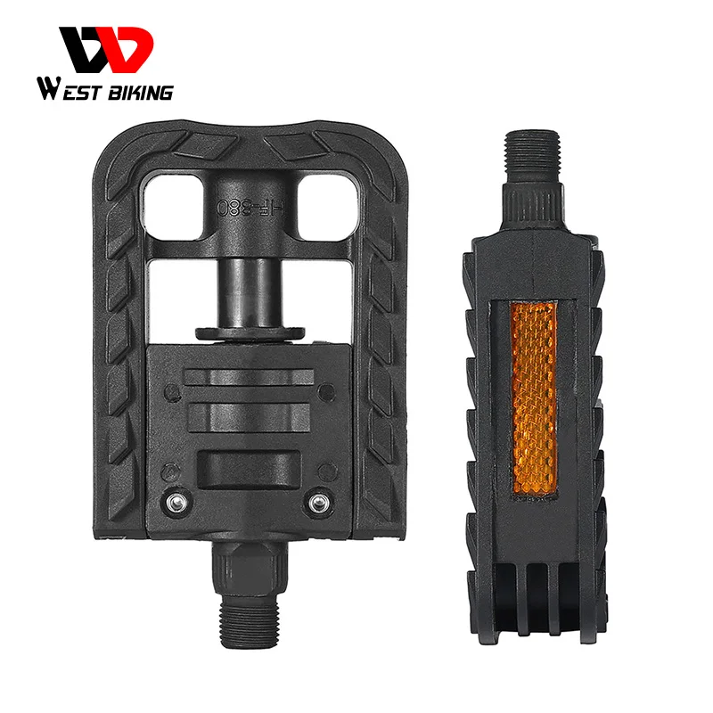 

WEST BIKING Bicycle Pedal Nylon Mountain Anti-slip Road Bicycle Pedals Ultralight Outdoor Sports Mountain Custom Bike Pedals