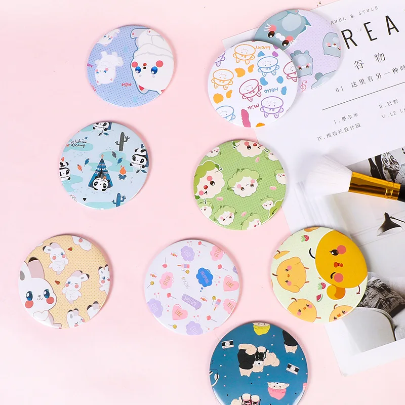 

Portable Round Folded Custom Logo Small Mirror Small Mirror Gift Pocket Makeup Mirror, Any color