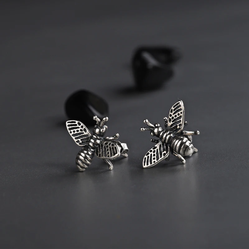 

S925 Bee Butterfly Earrings Drop Earrings for men and women vintage earrings