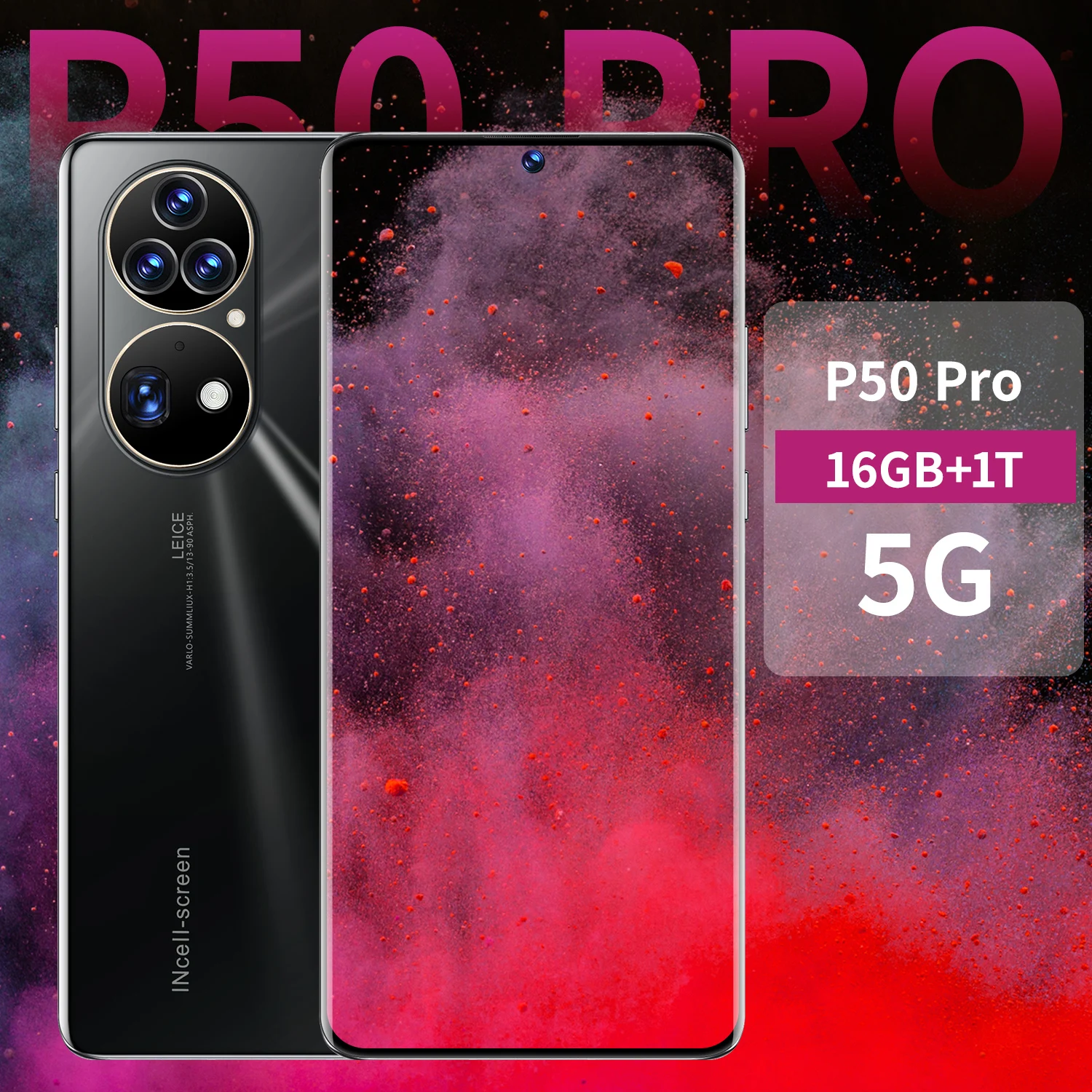 

P50 Pro 5G Android 10.0 Smartphone 16G+1TB Mobilephone 7.3 inch P50 Pro Mobile Phones