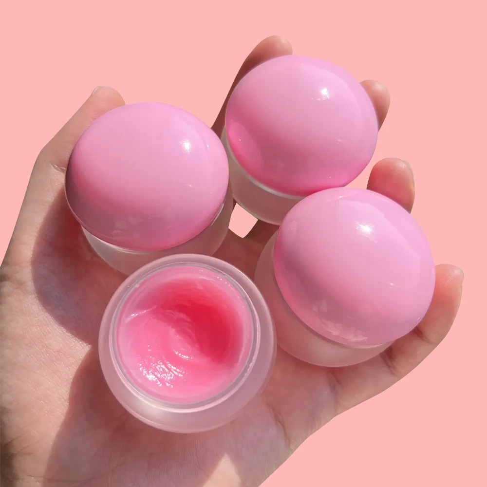 Private Label 7 Colors Collagen Hydrating Moisturizing Lip Balm Custom Logo Fruit Flavor Organic Natural Vegan Lip Sleeping Mask