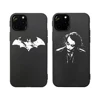 Custom for iPhone Cases 11 Black Original Clown Bats UV Printer Blank Cover 11Pro Max 7 8Plus Xs Shockproof TPU Thin Soft Funda