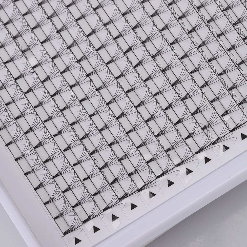 

premade fans extension eyelashes Hybrid 2021 private label premade fan lash, Natural black