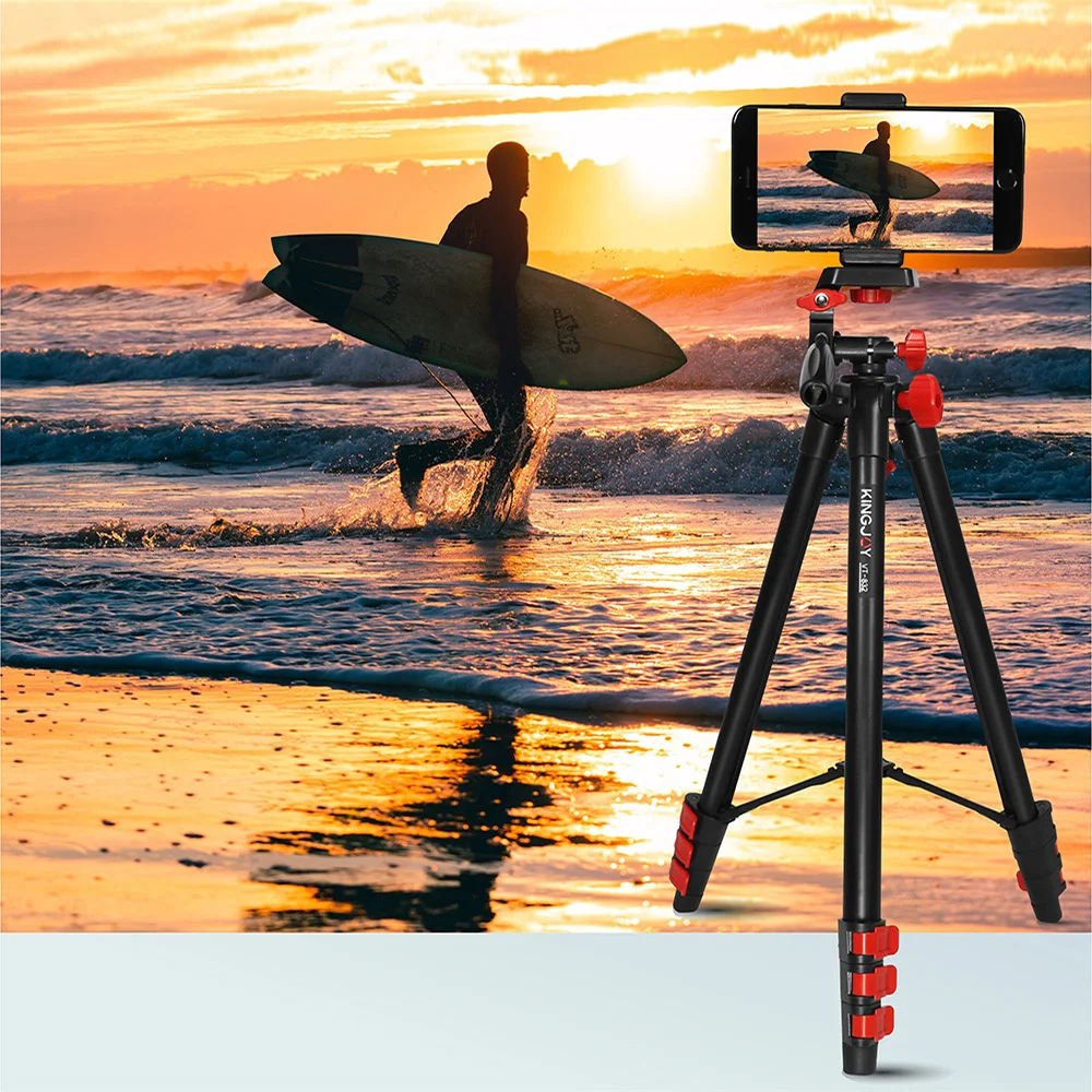 

KINGJOY Flexible Lightweight DSLR Video Camera Aluminium Digital Tripod for Camera and Camcorder