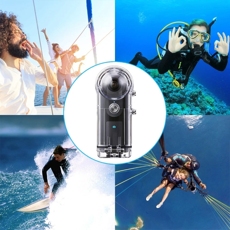 

Hot PULUZ 30m Underwater Waterproof Housing Protective Case for Ricoh Theta S