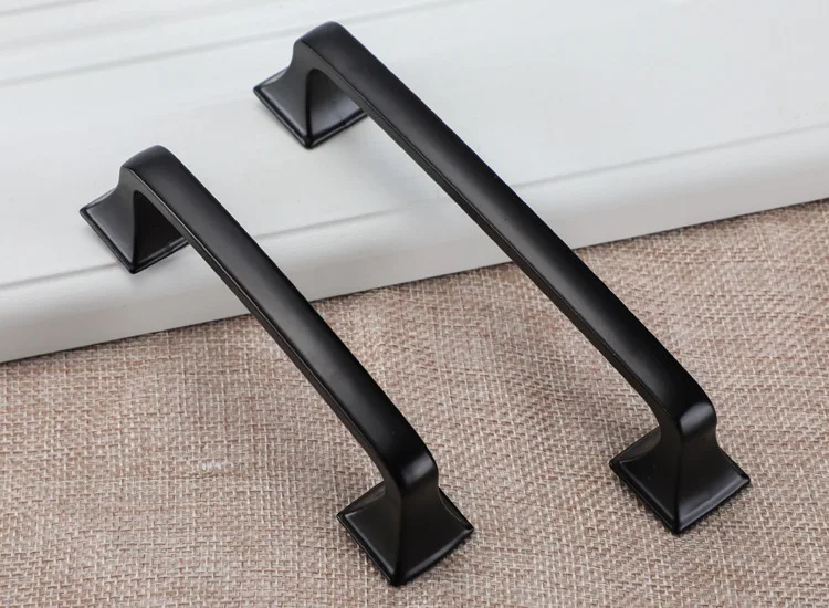 Kitchen Drawer Knobs Aluminum Black Cabinet Handle - Buy Cabinet Handle ...