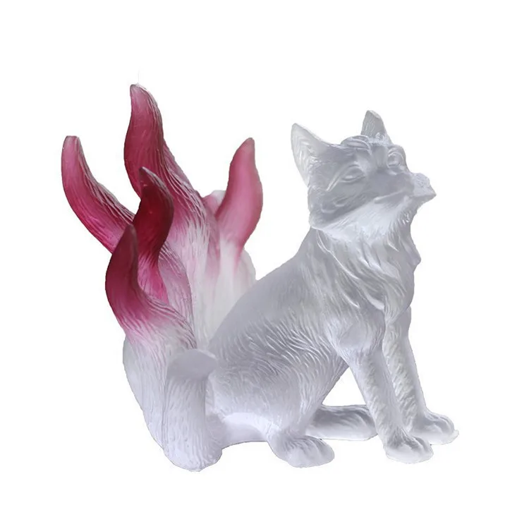 

Y3372 Diy epoxy resin 3d fox silicone molds for home decoration, Pink