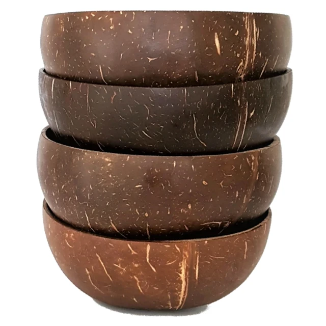 
Coconut half shell polished bowls dinnerware rice bowl Handmade High Quality BULK 