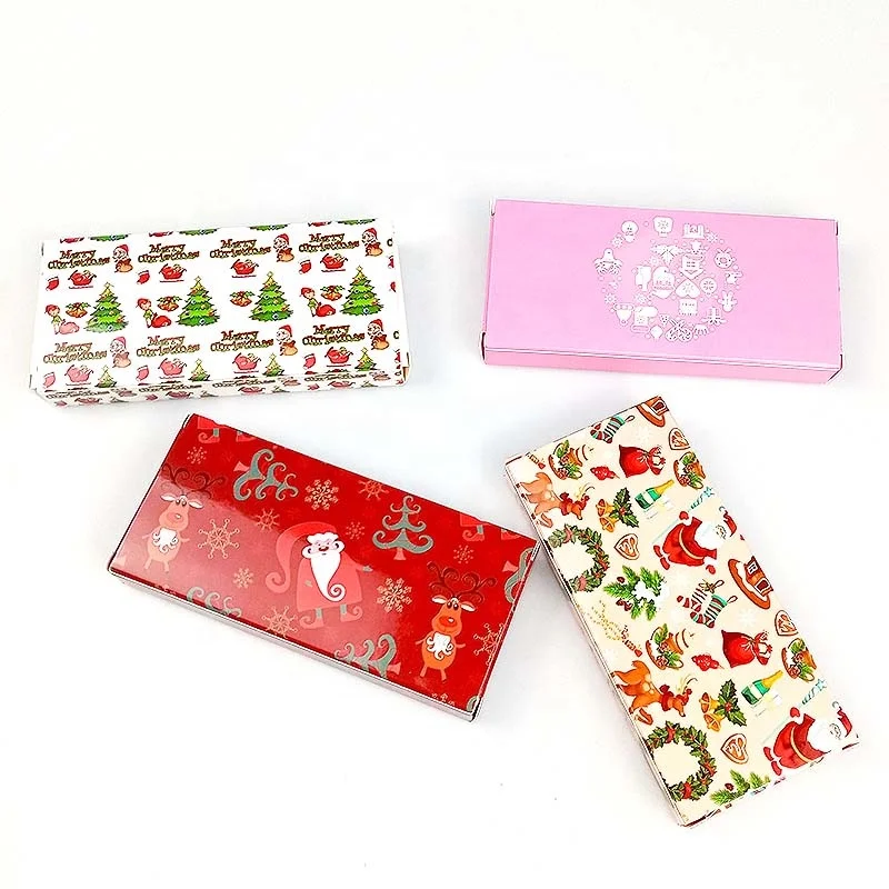 

christmas creative eyelash packaging private label designer cute paper lash box