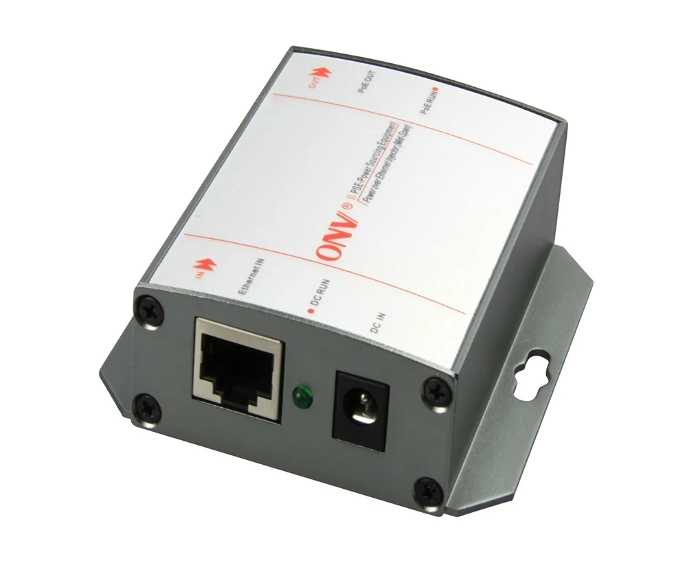 

OEM PoE injector factory high quality hotselling poe injector 12v to 32V DC input ieee 802.3af PoE injector